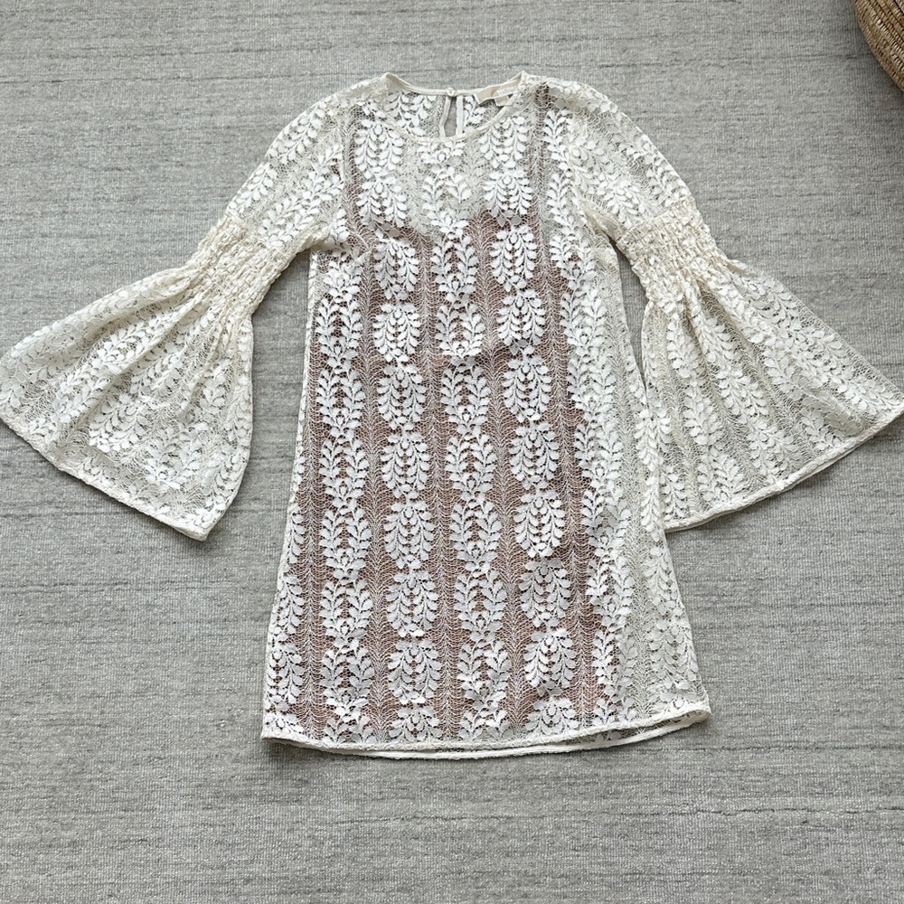 Michael Kors Cream Crochet Lace Dress